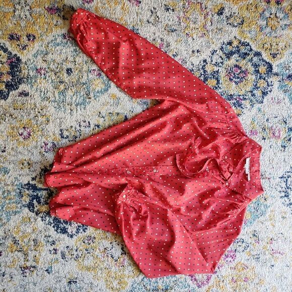 Vintage polka dot blouse - Picture 8 of 16